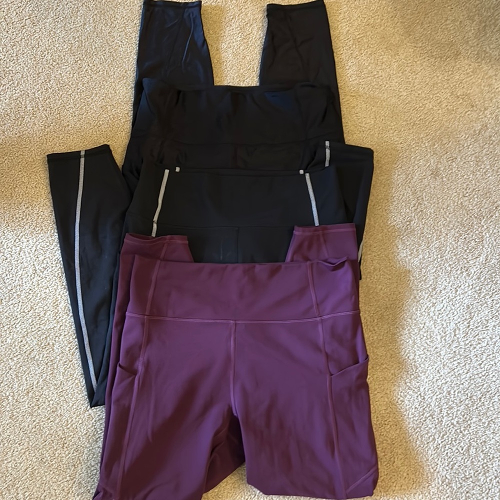 Fabletics 3 pairs pure Luxe Leggings sz Large